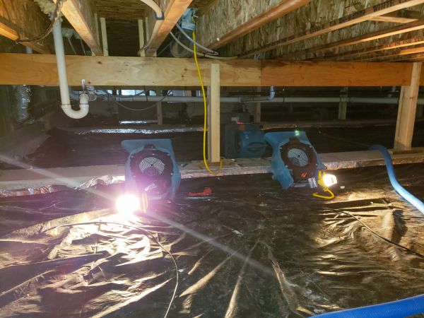 Crawlspace Water Removal in Brandon